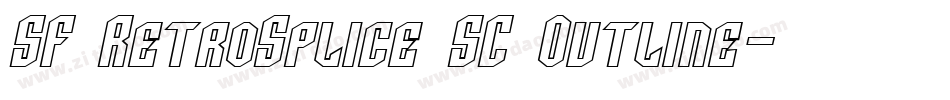 SF RetroSplice SC Outline字体转换